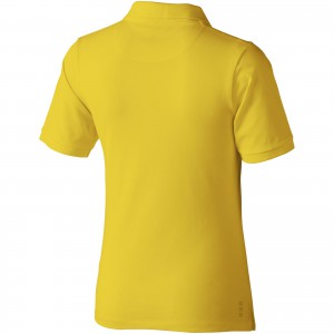 Calgary short sleeve women's polo, Yellow (Polo shirt, 90-100% cotton)