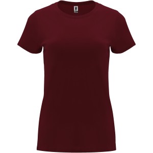 Capri short sleeve women's t-shirt, Garnet (T-shirt, 90-100% cotton)