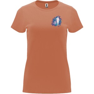 Capri short sleeve women's t-shirt, Greek Orange (T-shirt, 90-100% cotton)