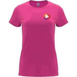 Capri short sleeve women's t-shirt, Rossette (T-shirt, 90-100% cotton)