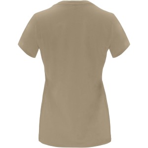 Capri short sleeve women's t-shirt, Sand (T-shirt, 90-100% cotton)