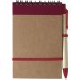 Cardboard notebook Emory, red