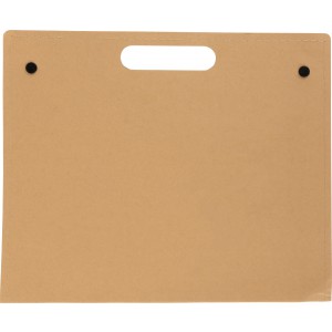 Cardboard writing folder Keisha, brown (Notebooks)