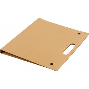 Cardboard writing folder Keisha, brown (Notebooks)