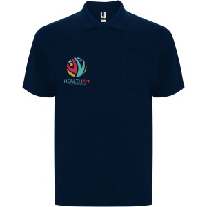 Centauro Premium short sleeve unisex polo, Navy Blue (Polo shirt, 90-100% cotton)