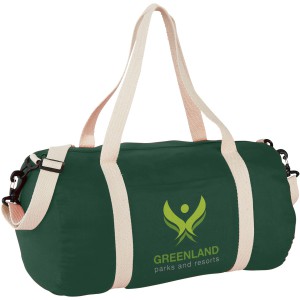 Cochichuate cotton barrel duffel bag, Hunter Green (Travel bags)