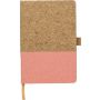 Cork and cotton notebook Trevor, peach