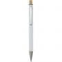 Cyrus recycled aluminium ballpoint pen, White