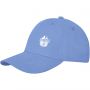 Davis 6 panel cap, Light blue