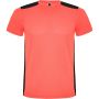 Detroit short sleeve kids sports t-shirt, Fluor Coral, Solid black