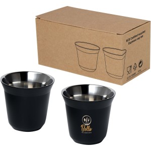 Duo 80 ml RCS certified stainless steel espresso cup set, So (Glasses)