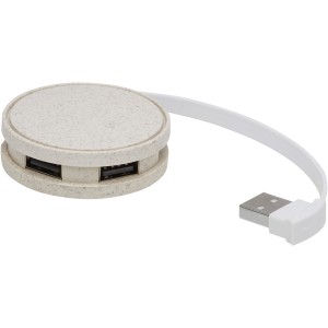 Kenzu wheat straw USB hub, Natural (Eletronics cables, adapters)