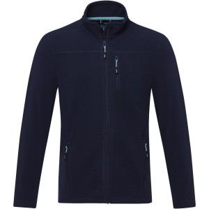 Elevate Amber men's GRS recycled full zip fleece jacket, Navy (Polar pullovers)