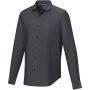 Elevate Cuprite long sleeve men's  organic shirt, Solid black