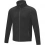 Elevate Zelus men's fleece jacket, Solid black