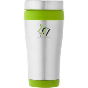 Elwood 470 ml insulated tumbler, Silver,Lime green (Glasses)