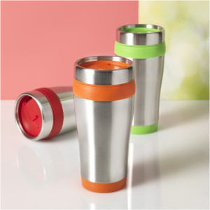 Elwood 470 ml insulated tumbler, Silver,Orange (Thermos)