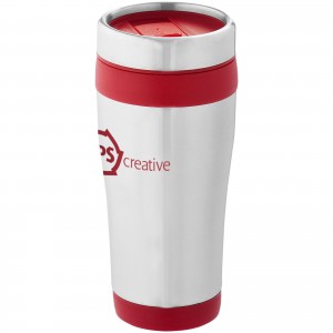 Elwood 470 ml insulated tumbler, Silver,Red (Thermos)