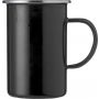 Enamel mug (450 ml) Ayden, black