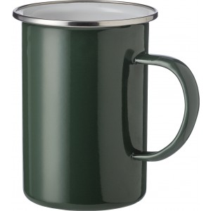 Enamel mug (450 ml) Ayden, green (Mugs)