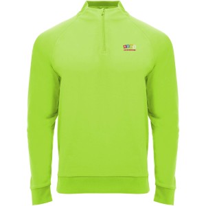 Epiro long sleeve kids quarter zip sweatshirt, Fluor Green (Pullovers)