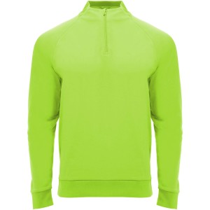 Epiro long sleeve kids quarter zip sweatshirt, Fluor Green (Pullovers)