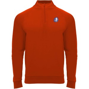 Epiro long sleeve kids quarter zip sweatshirt, Red (Pullovers)