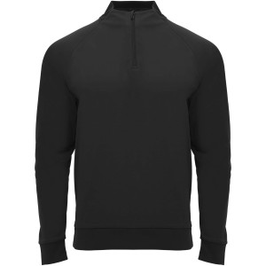 Epiro long sleeve kids quarter zip sweatshirt, Solid black (Pullovers)