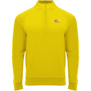 Epiro long sleeve kids quarter zip sweatshirt, Yellow (Pullovers)