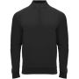 Epiro long sleeve unisex quarter zip sweatshirt, Solid black