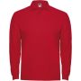 Estrella long sleeve men's polo, Red