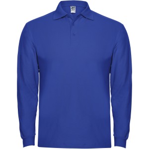 Estrella long sleeve men's polo, Royal (Long-sleeved shirt)