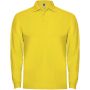 Estrella long sleeve men's polo, Yellow