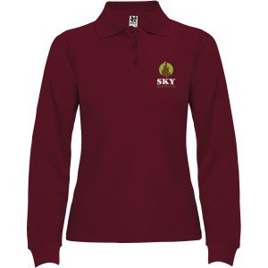 Estrella long sleeve women's polo, Garnet (Long-sleeved shirt)