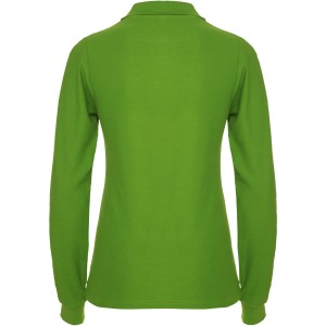 Estrella long sleeve women's polo, Grass Green (Long-sleeved shirt)