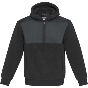 Evans unisex recycled sherpa fleece, Solid black (Pullovers)