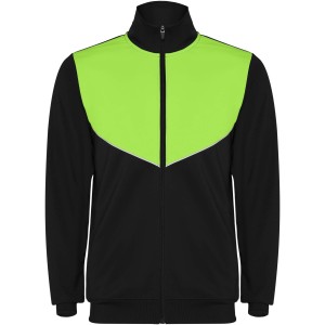 Evans unisex tracksuit, Solid black, Lime (Pullovers)