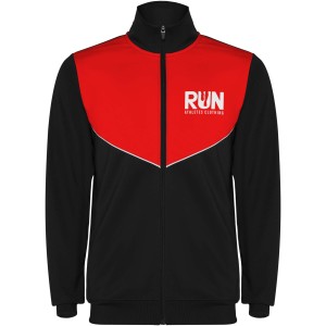 Evans unisex tracksuit, Solid black, Red (Pullovers)
