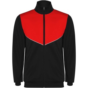 Evans unisex tracksuit, Solid black, Red (Pullovers)