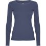 Extreme long sleeve women's t-shirt, Blue Denim