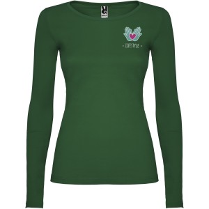 Extreme long sleeve women's t-shirt, Bottle green (Long-sleeved shirt)