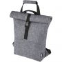 Felta GRS recycled felt roll-top bike bag 13L, Medium grey