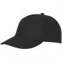 Feniks 5 panel cap, solid black