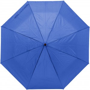 Pongee (190T) umbrella Zachary, cobalt blue (Foldable umbrellas)