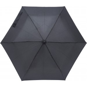 Pongee umbrella Allegra, black (Foldable umbrellas)
