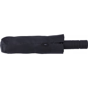 RPET 190T umbrella Brooklyn, black (Foldable umbrellas)