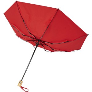 RPET folding umbrella , Red (Foldable umbrellas)