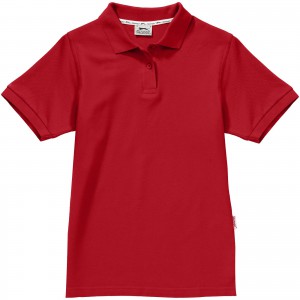 Forehand short sleeve ladies polo, Dark red (Polo shirt, 90-100% cotton)