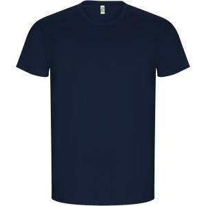 Golden short sleeve men's t-shirt, Navy Blue (T-shirt, 90-100% cotton)