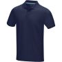 Graphite short sleeve men's  organic polo, Navy